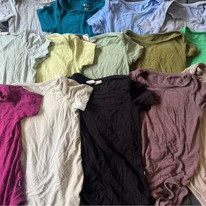 Bamboo Bundle Short Sleeve Bodysuits 18-24